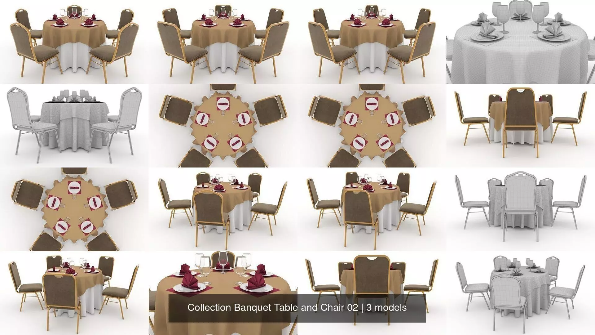 Collection Banquet Table and Chair 02 _0