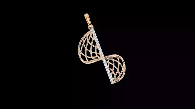 twisted Jali earrings Creative World 3D print model