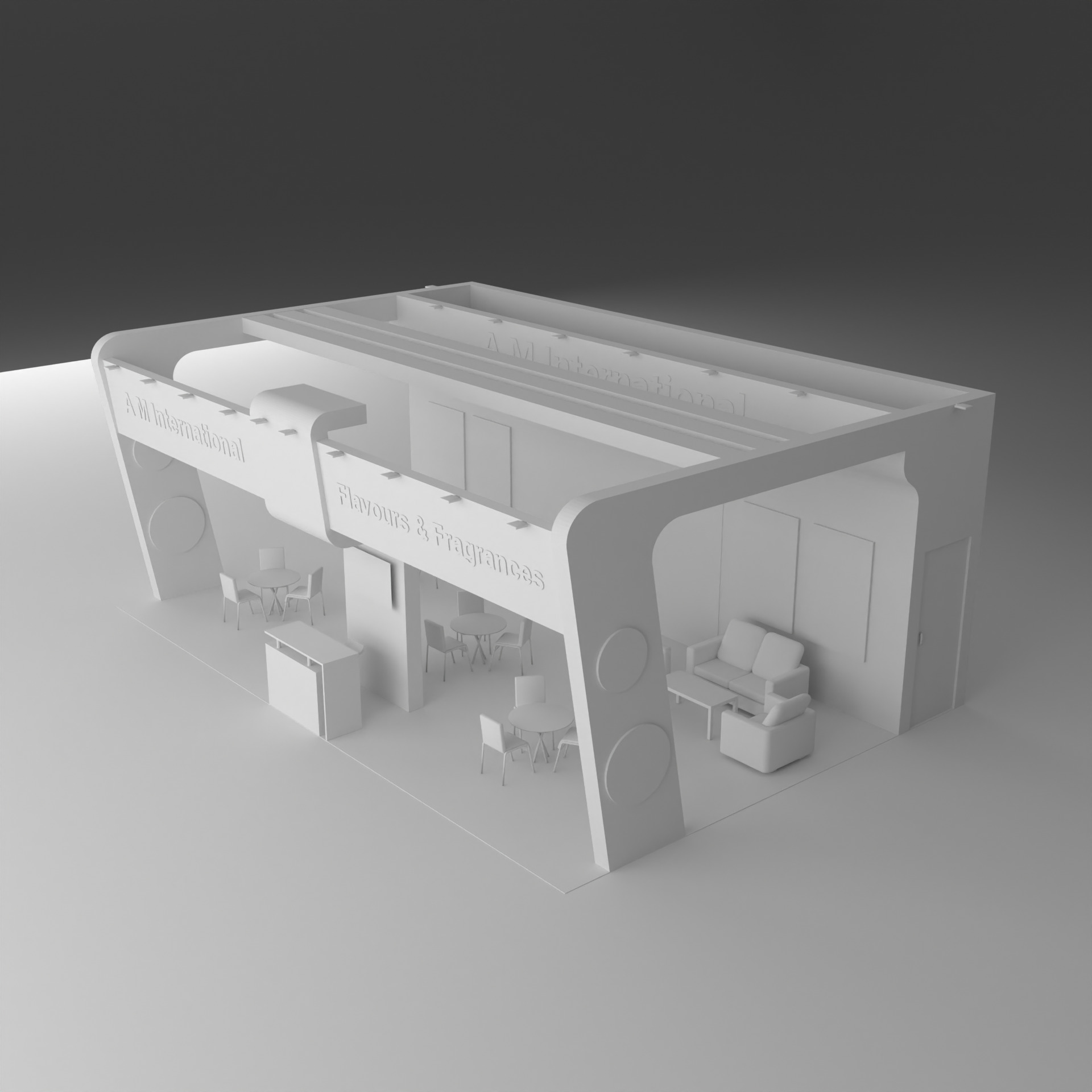 Exhibition stall 0001 20x30x12 Free low-poly 3D model_9