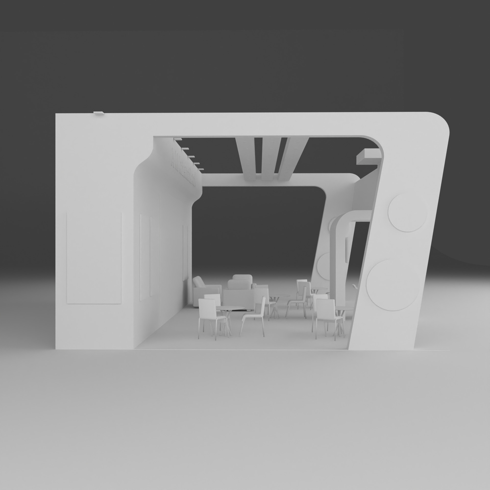 Exhibition stall 0001 20x30x12 Free low-poly 3D model_10