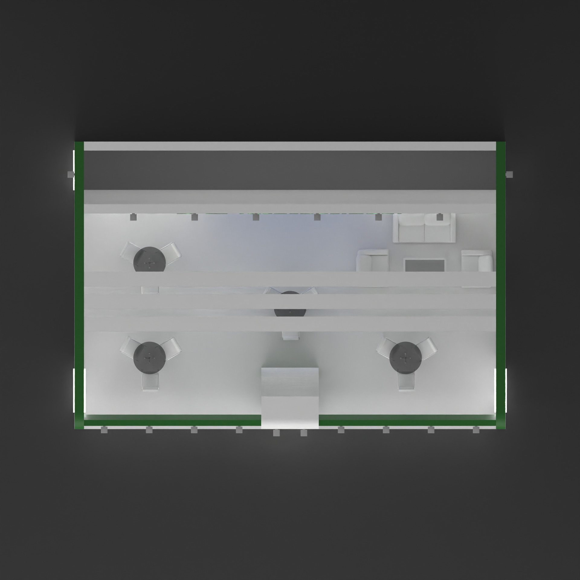 Exhibition stall 0001 20x30x12 Free low-poly 3D model_2