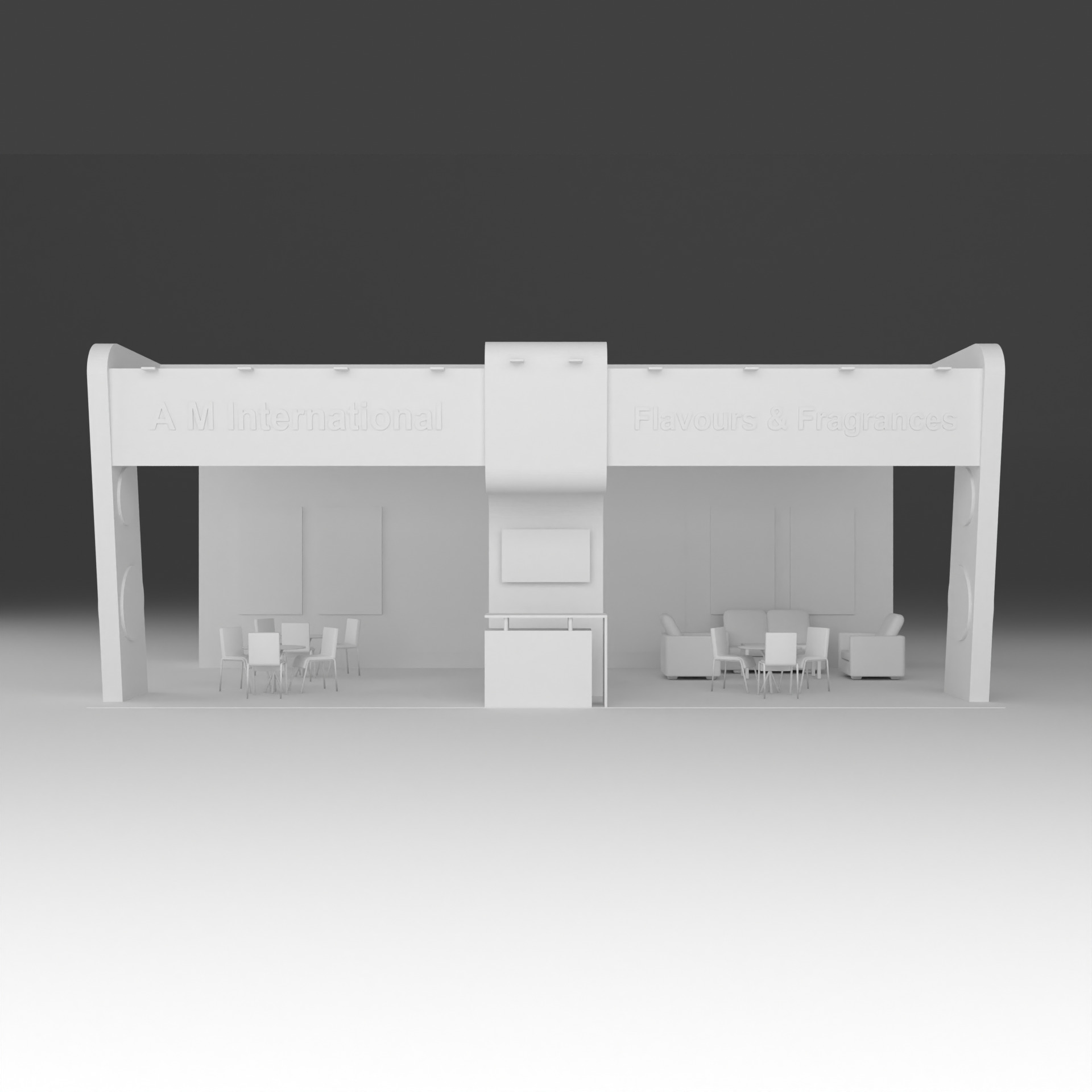 Exhibition stall 0001 20x30x12 Free low-poly 3D model_8