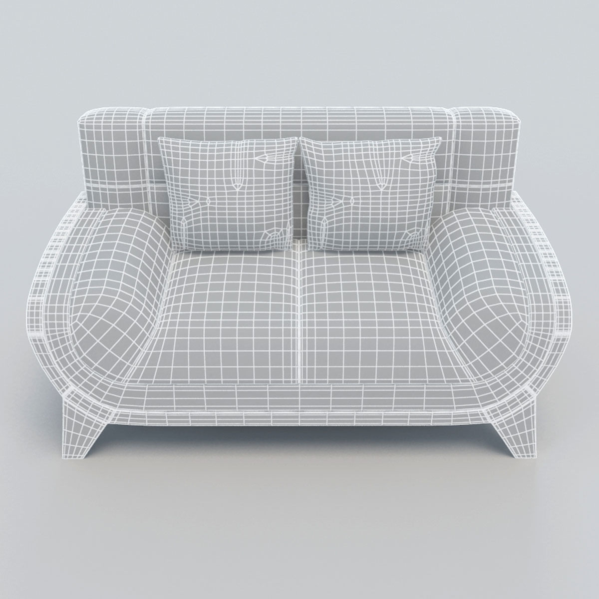 Sofa with books 3D model_6