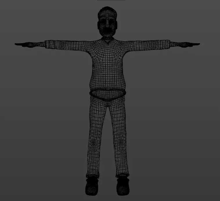 Bob Cartoon Character Low-poly 3D model_8