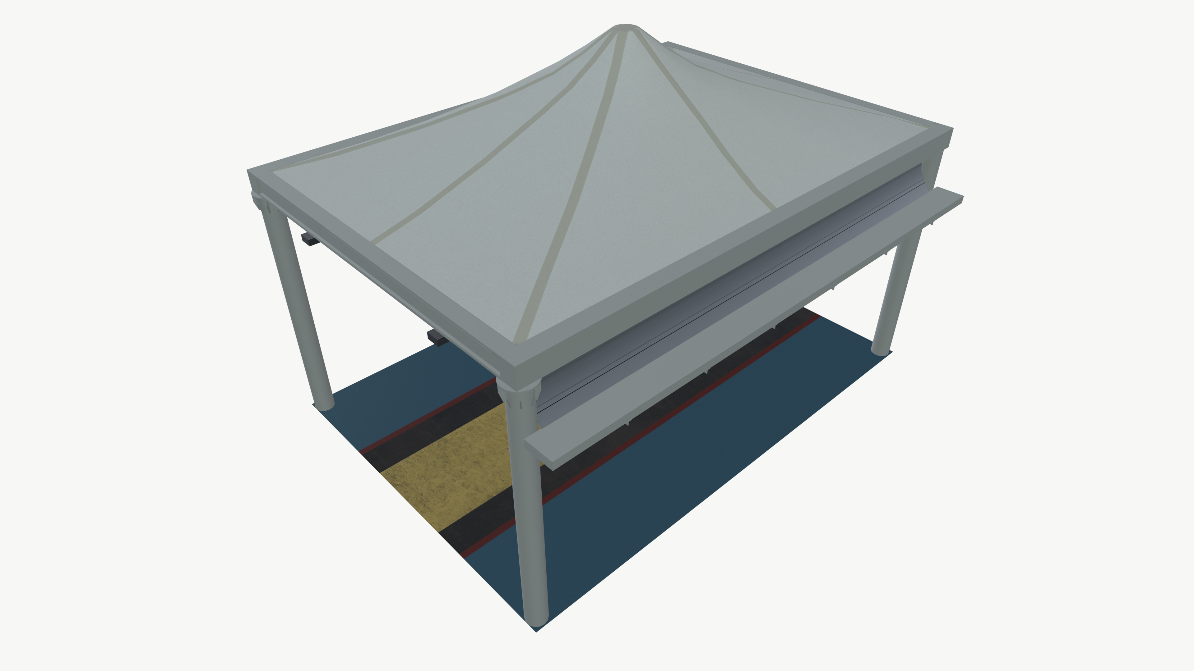 Tent house 3D model_6