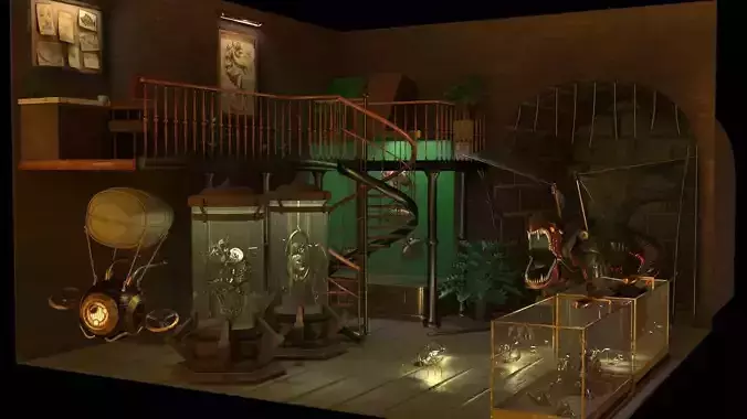 Mechanical parts handicrafts chameleon turtle owl spider