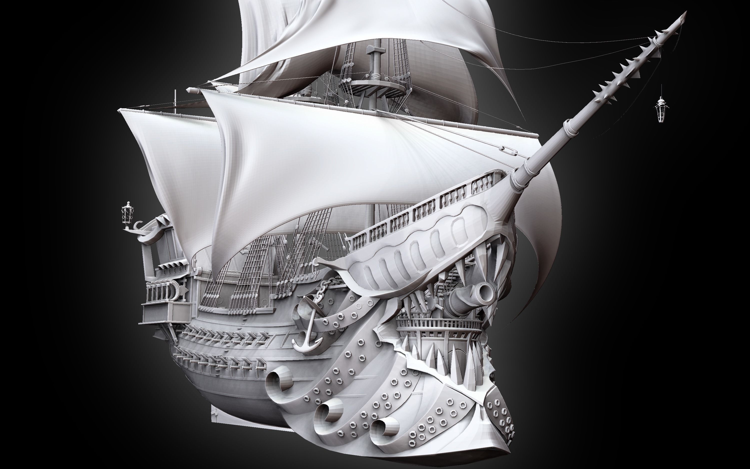 The Deadpool - Sailboat 3D model_1