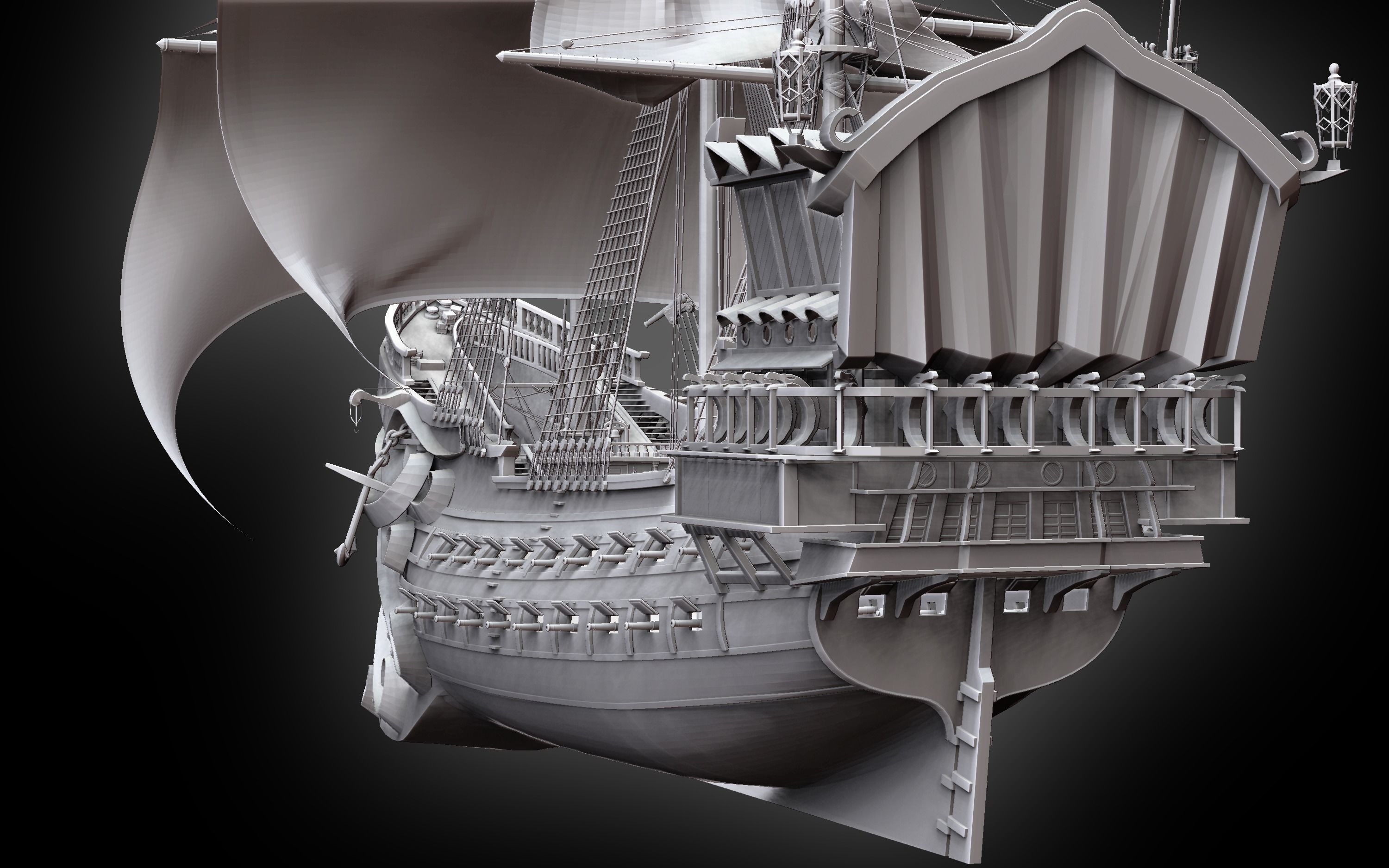 The Deadpool - Sailboat 3D model_2