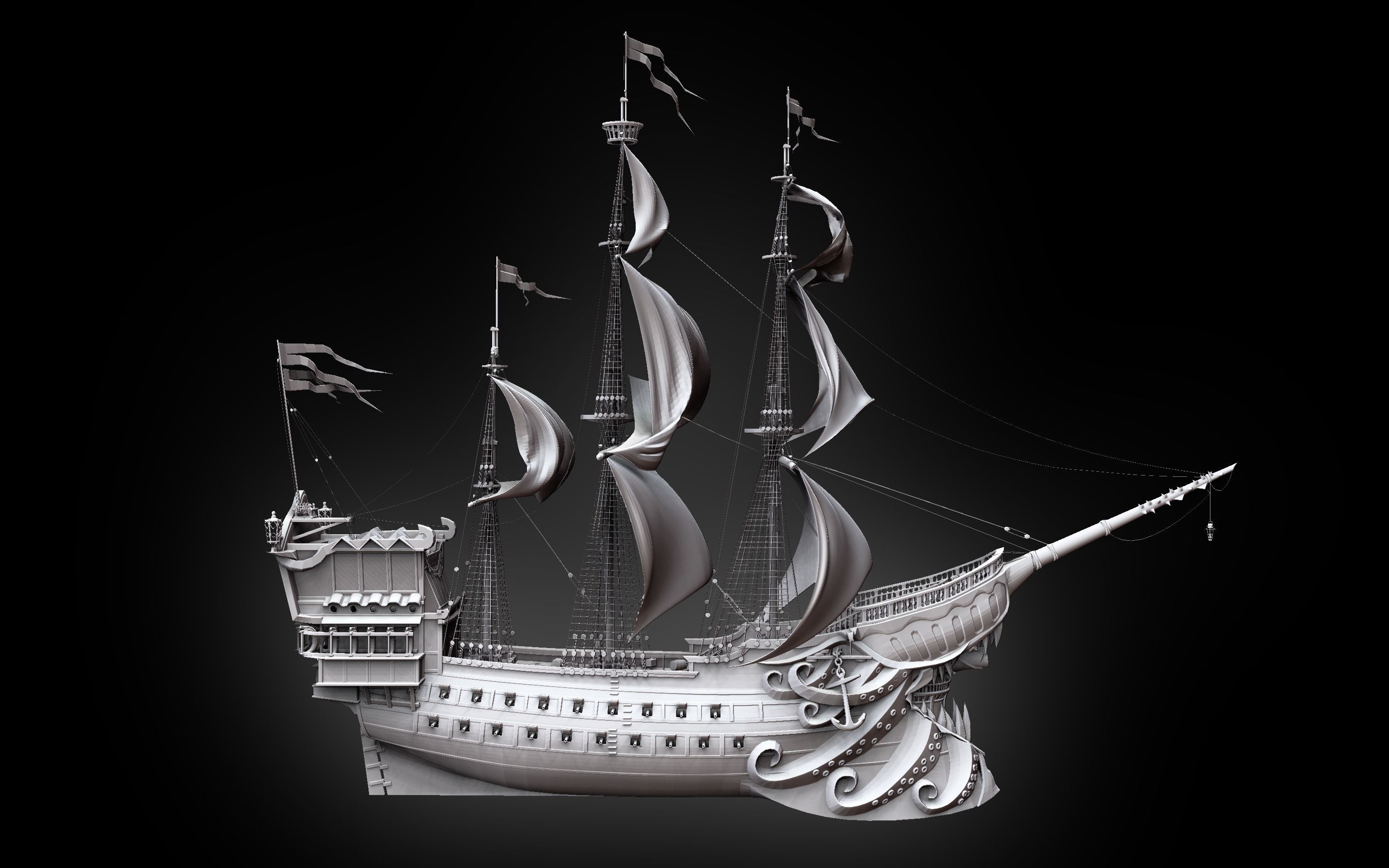 The Deadpool - Sailboat 3D model_3