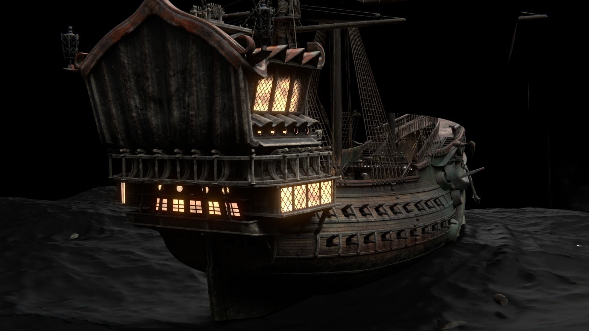 The Deadpool - Sailboat 3D model_10
