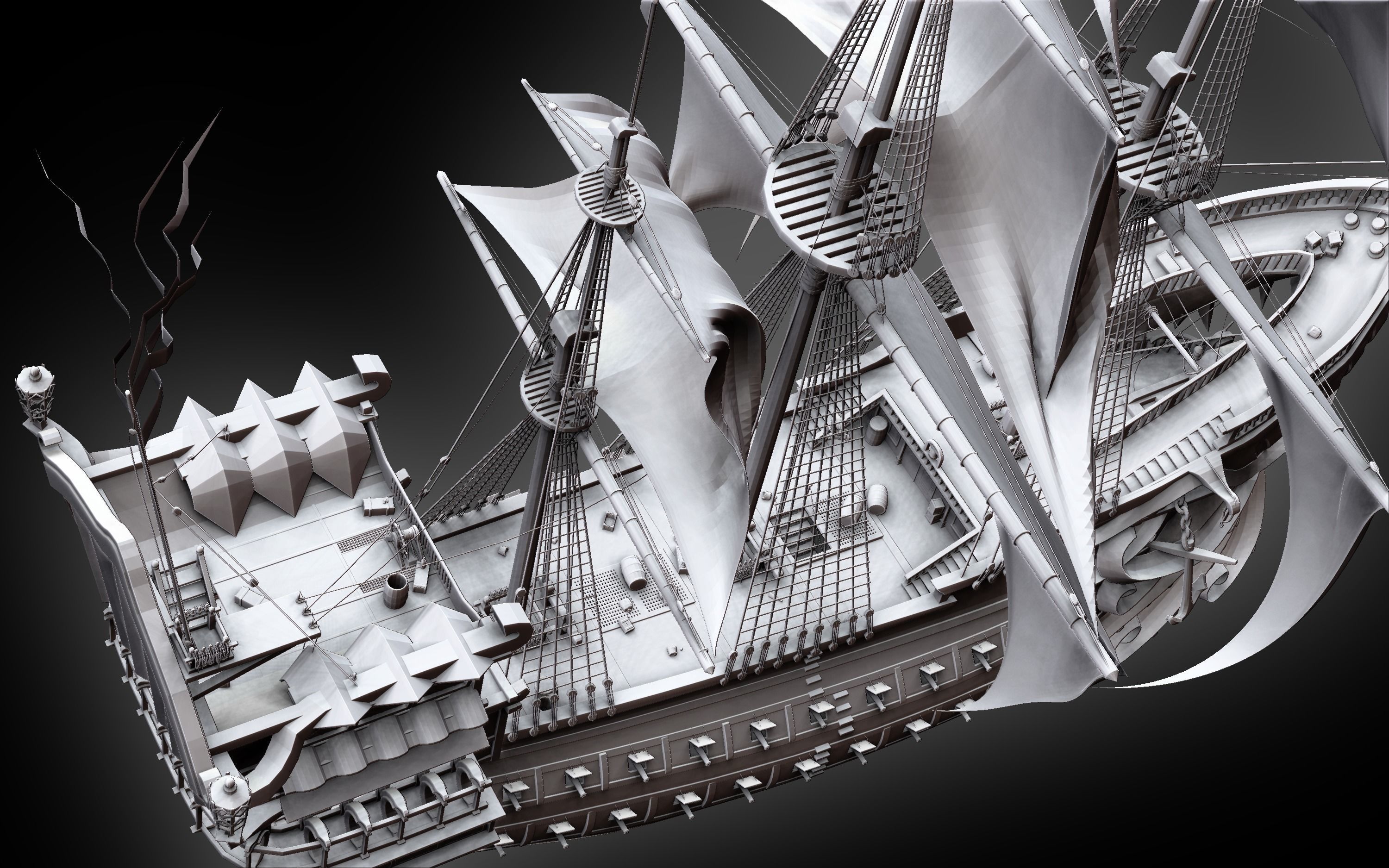 The Deadpool - Sailboat 3D model_4