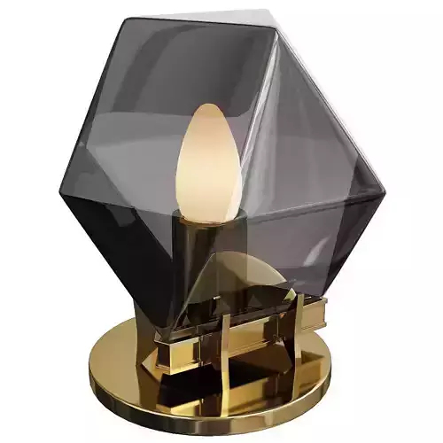  Welles Double Blown Glass Desk Lamp 