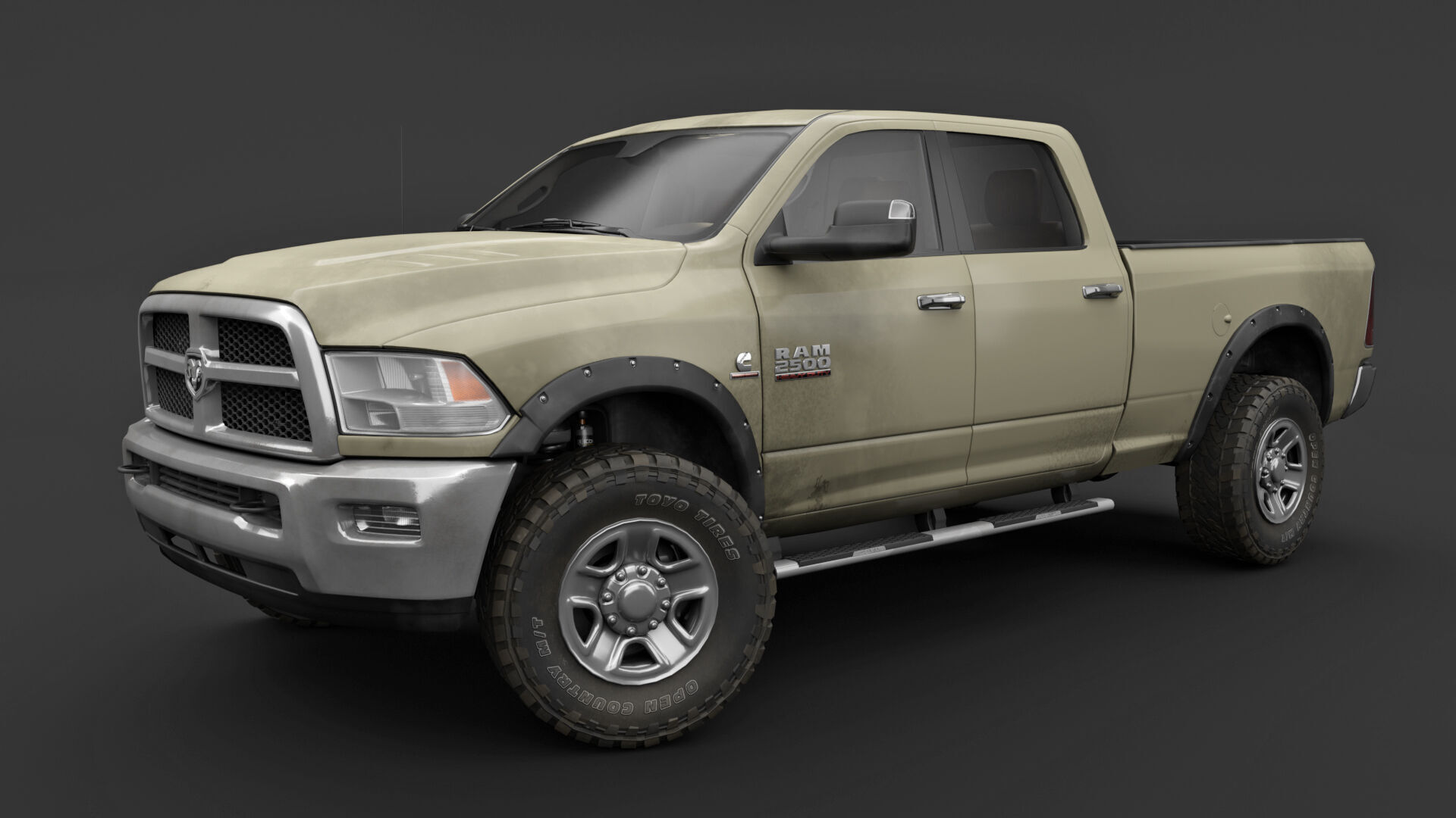 Dodge RAM 2500 Laramie - Complete Model 3D model_1