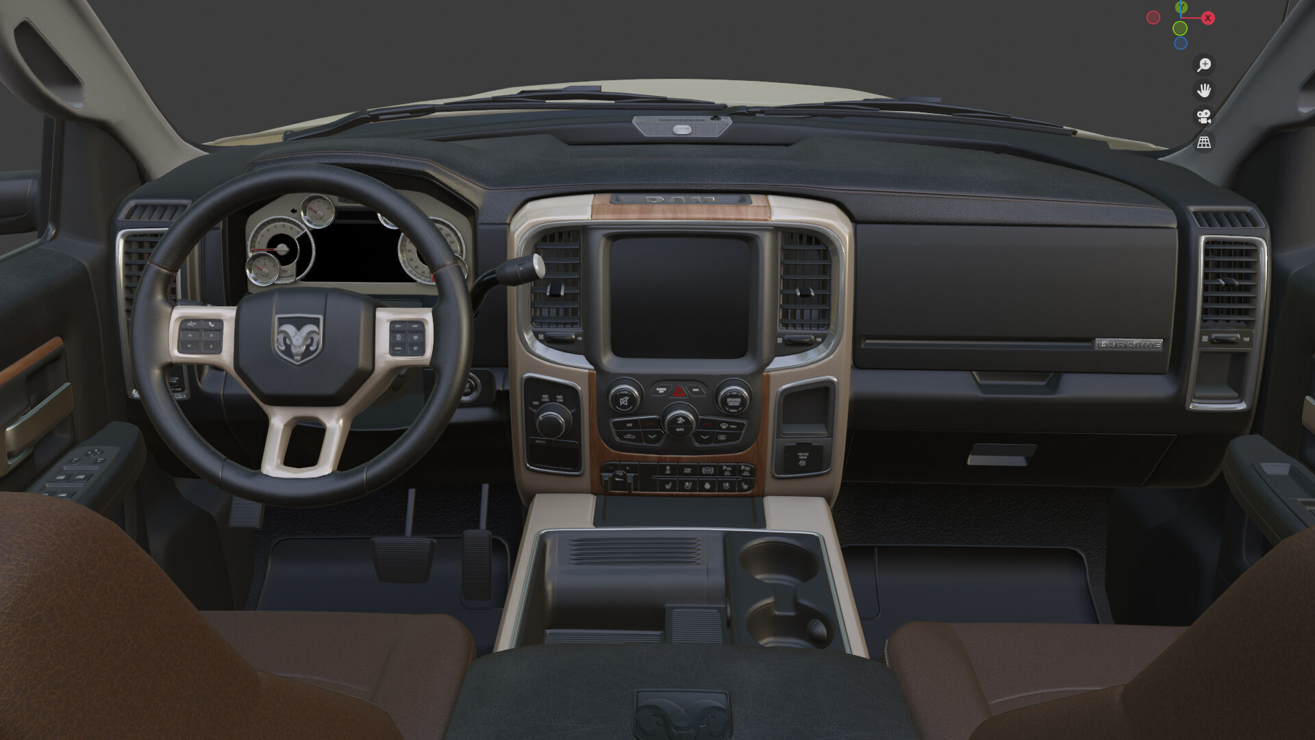 Dodge RAM 2500 Laramie - Complete Model 3D model_30