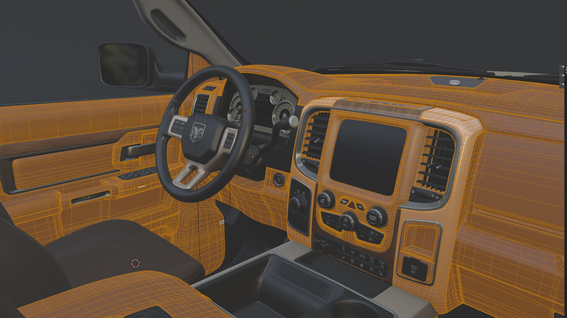 Dodge RAM 2500 Laramie - Complete Model 3D model_36