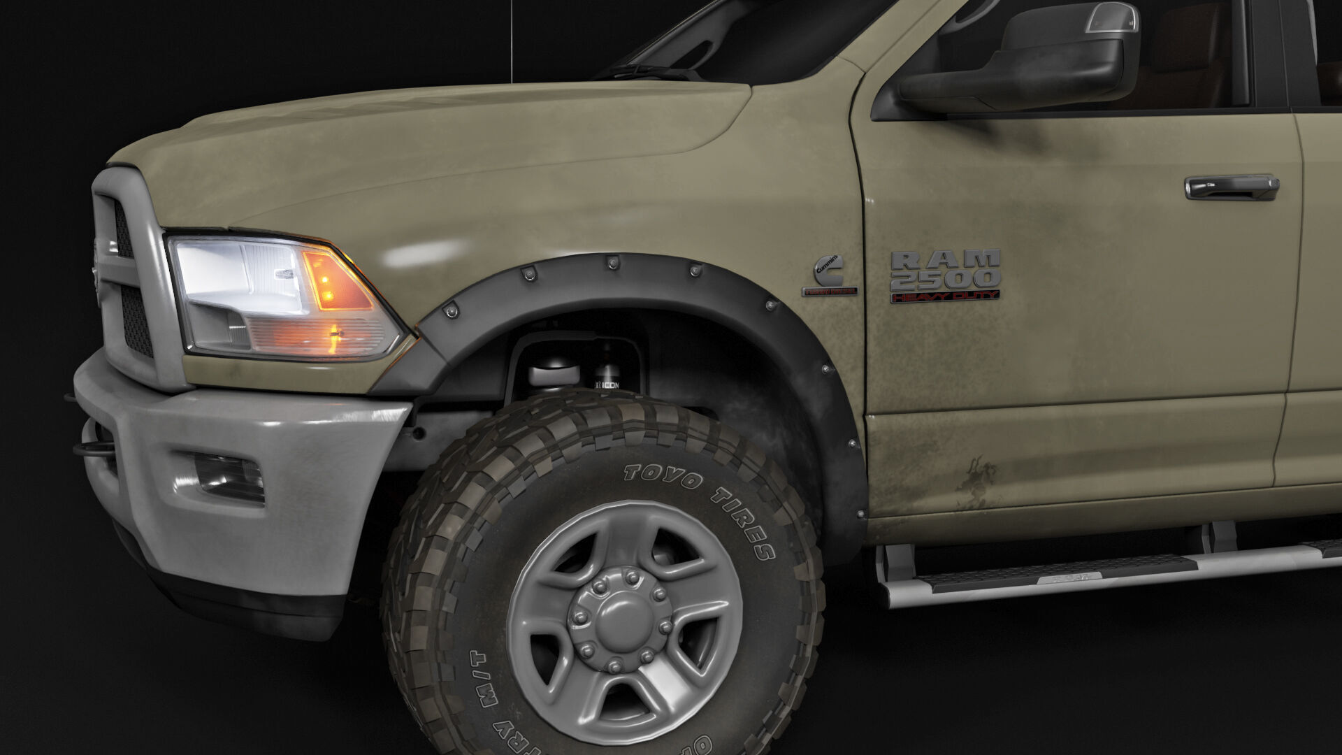 Dodge RAM 2500 Laramie - Complete Model 3D model_12