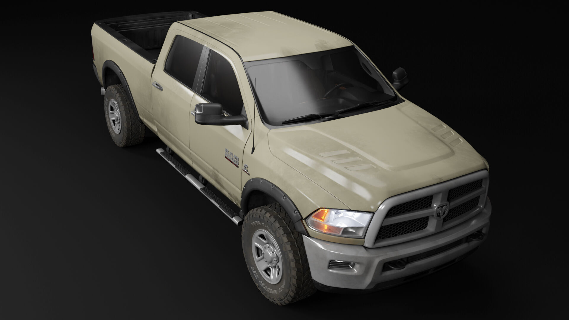 Dodge RAM 2500 Laramie - Complete Model 3D model_10