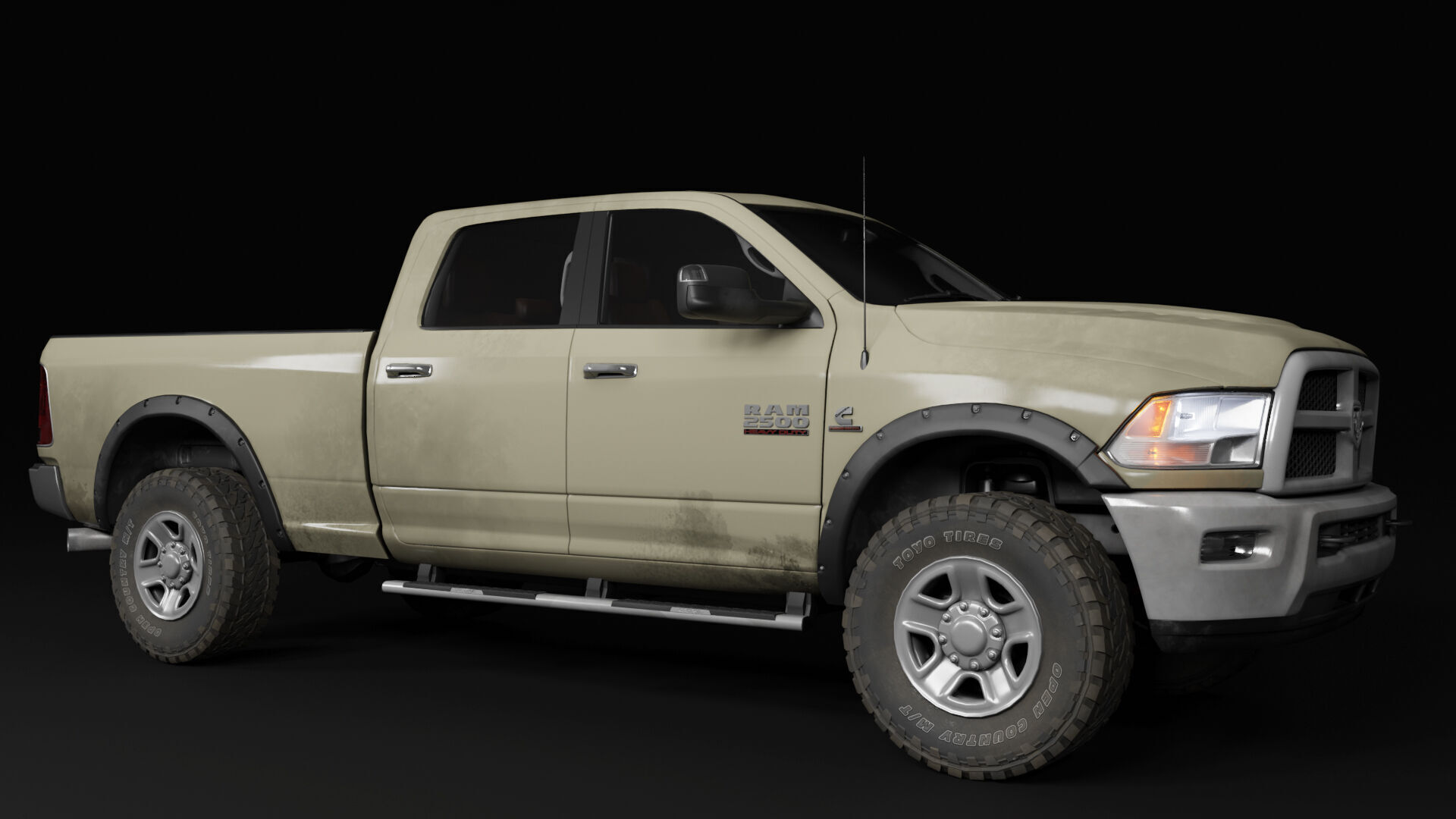 Dodge RAM 2500 Laramie - Complete Model 3D model_8