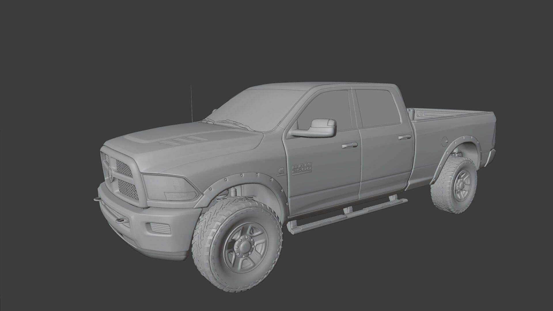 Dodge RAM 2500 Laramie - Complete Model 3D model_32