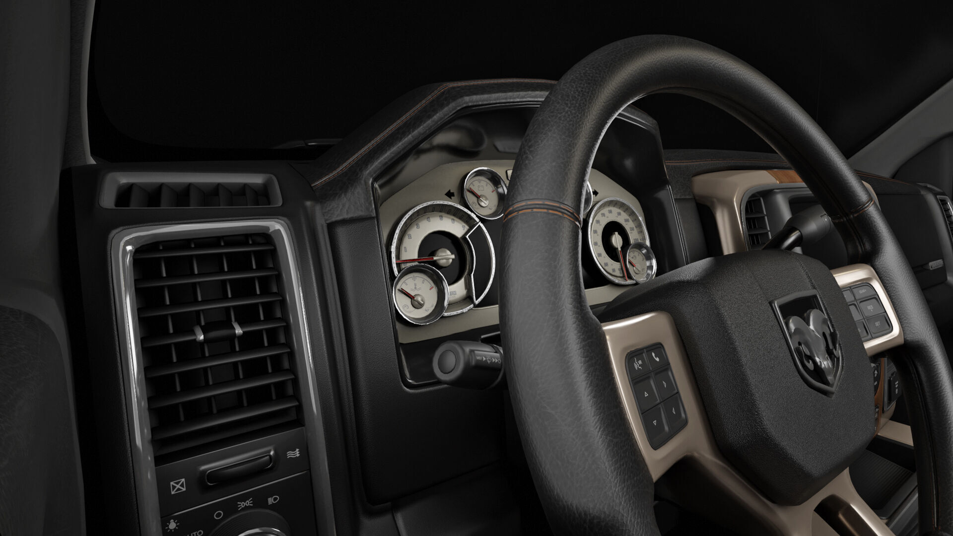 Dodge RAM 2500 Laramie - Complete Model 3D model_17