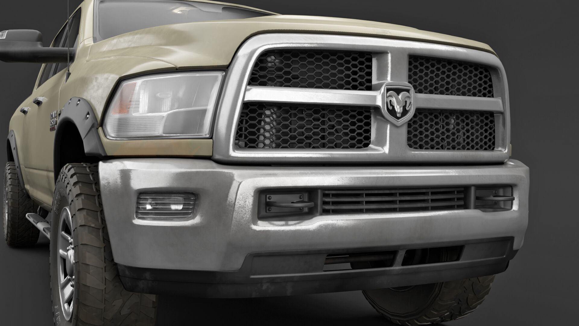 Dodge RAM 2500 Laramie - Complete Model 3D model_19