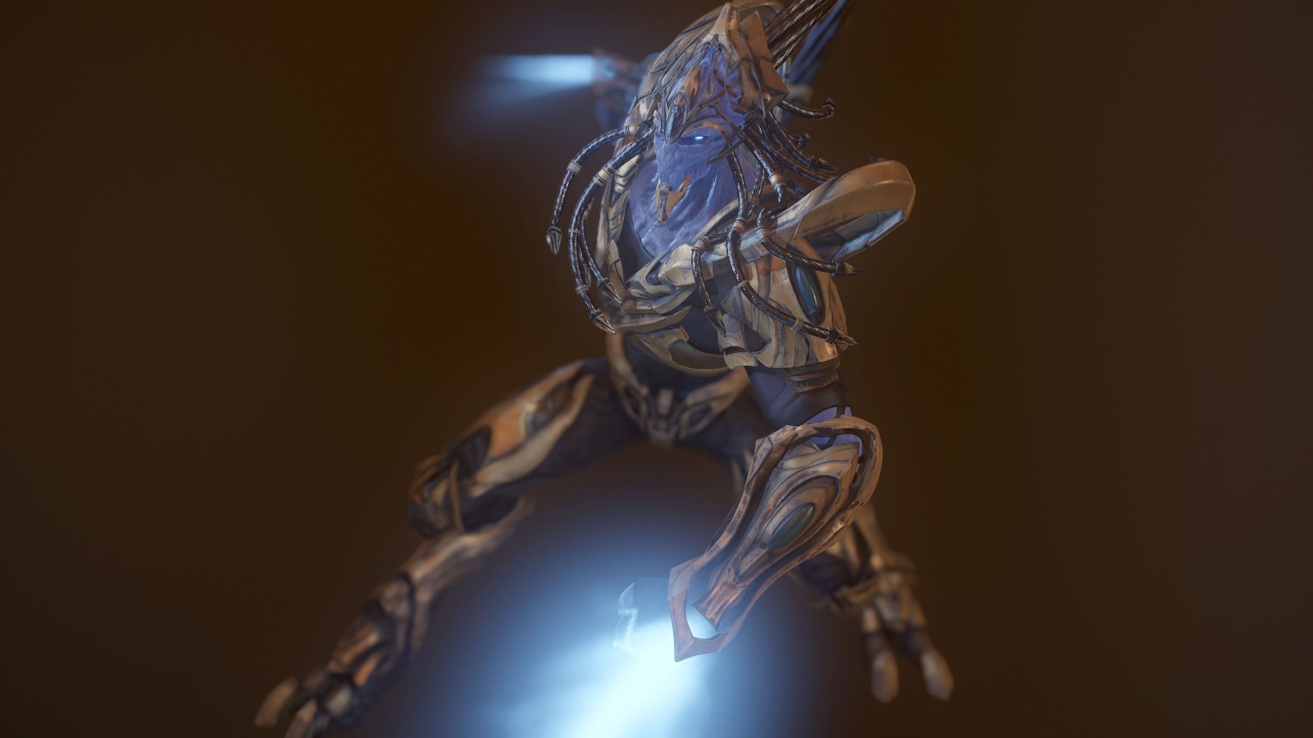 Zealot and Protoss Platform 3D model_3