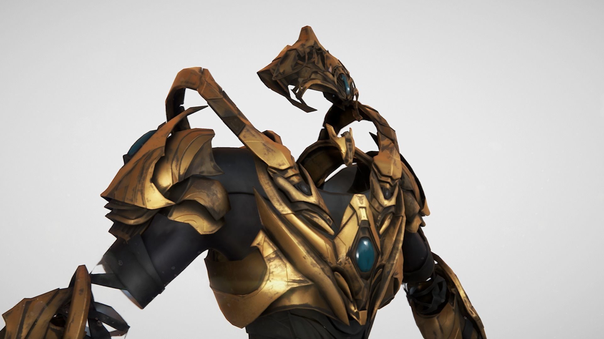 Zealot and Protoss Platform 3D model_48