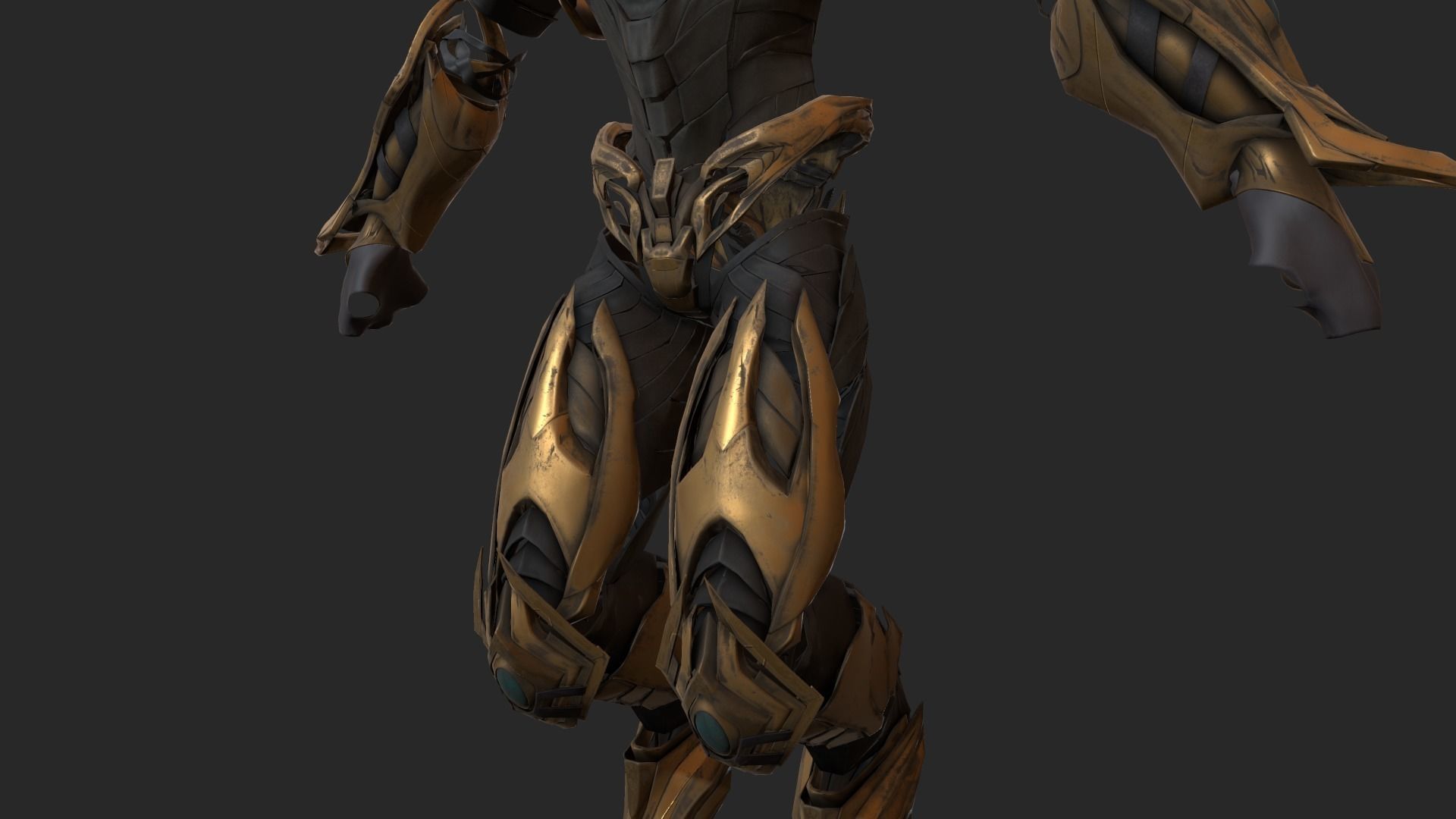 Zealot and Protoss Platform 3D model_46