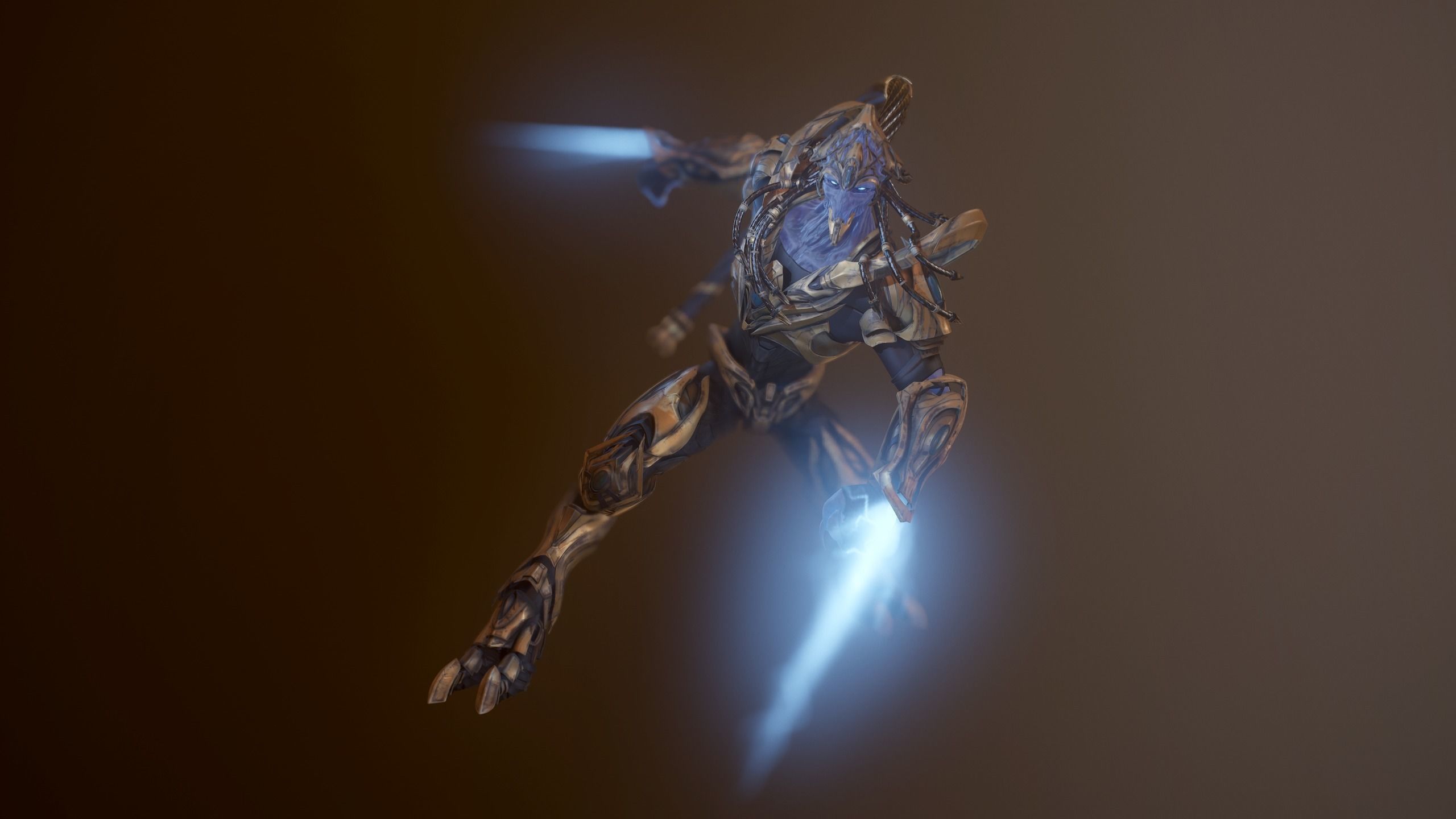 Zealot and Protoss Platform 3D model_2