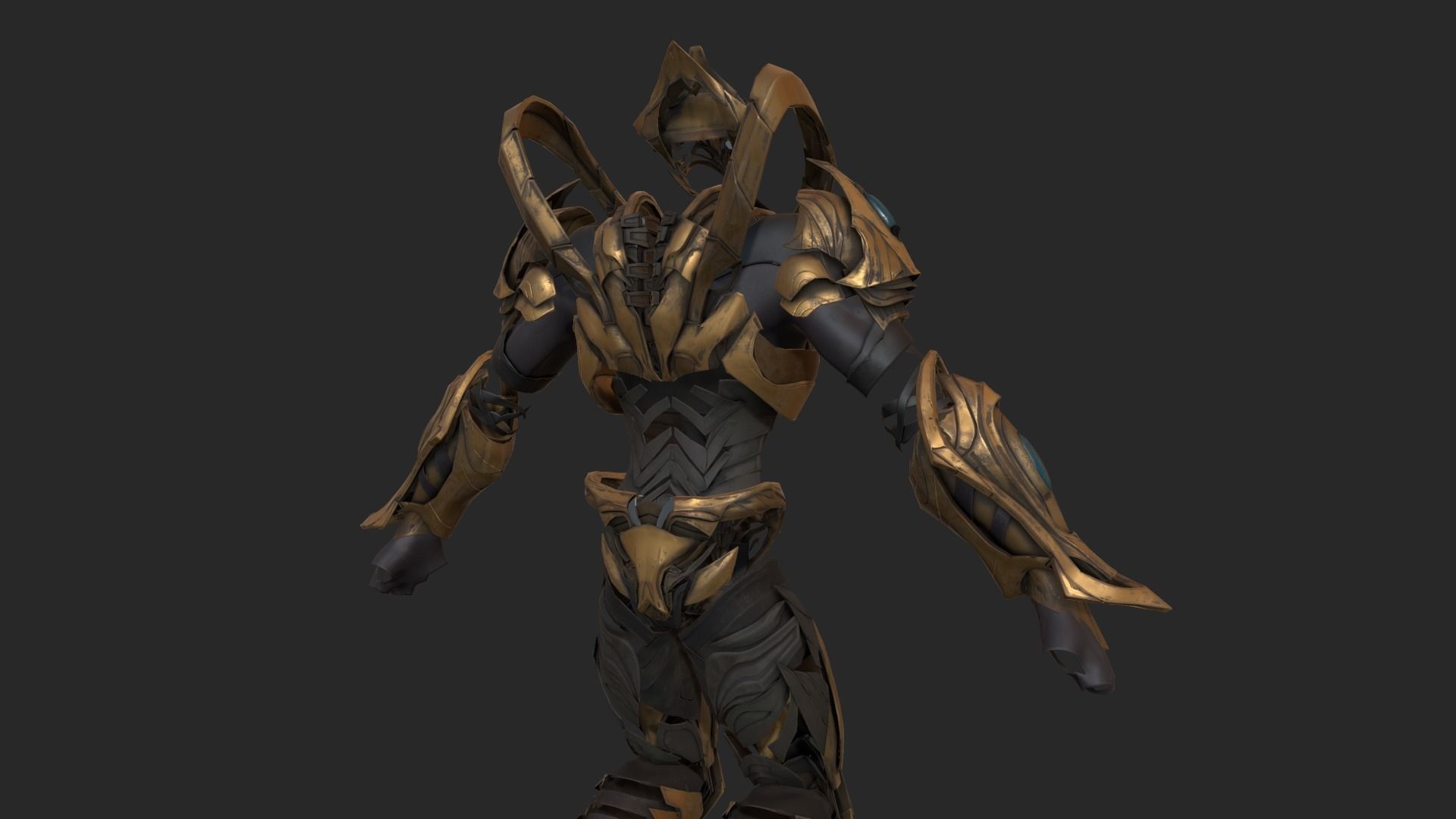 Zealot and Protoss Platform 3D model_40