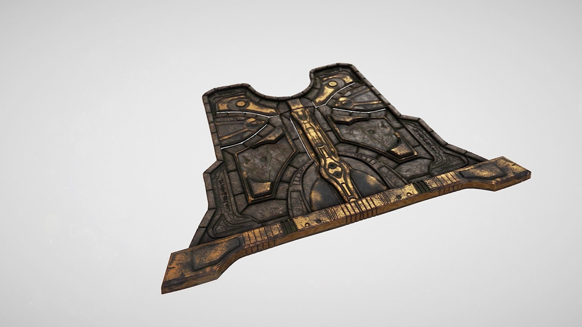 Zealot and Protoss Platform 3D model_26