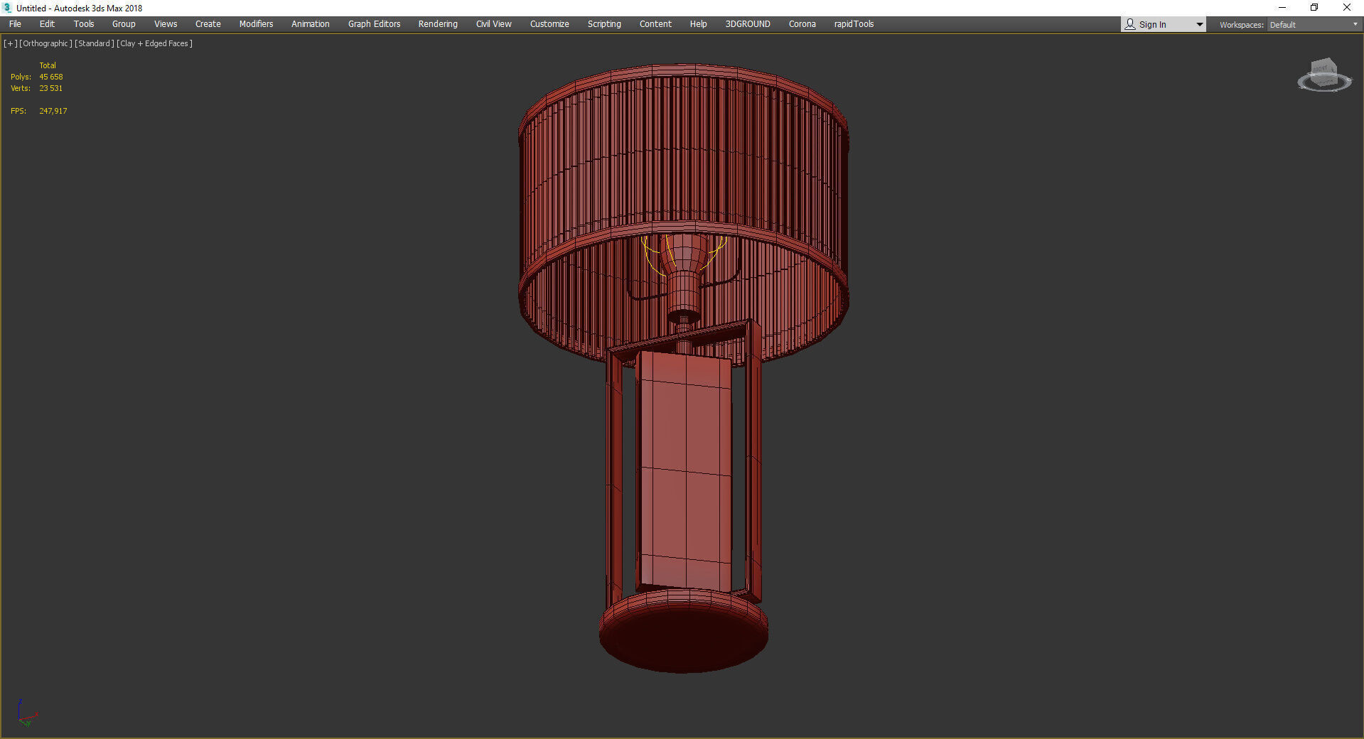 Castro Petra Table Lamp Low-poly 3D model_3