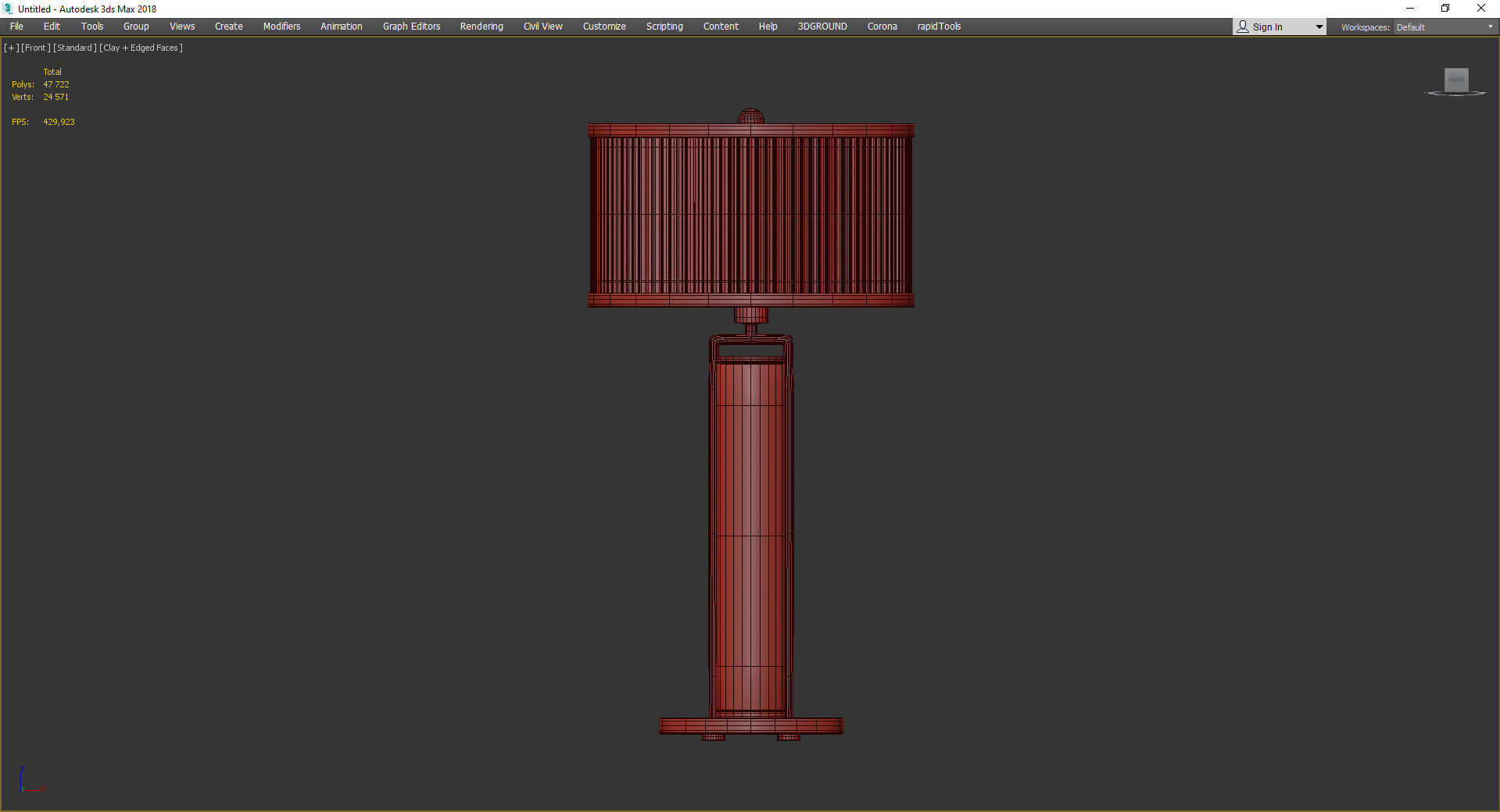  Castro Bauhaus Table Lamp Low-poly 3D model_2