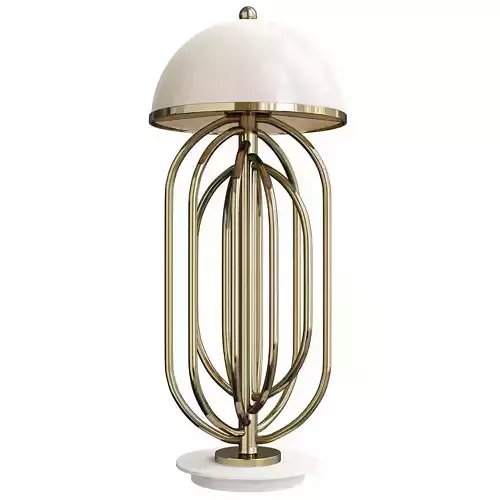 Table Lamp White Shade Gold