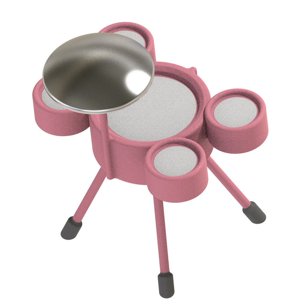 Musical Drum Toy 3D print model_3