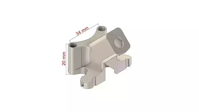 Apex HDFPV drone antenna holder mount SMA ELRS TBS STL 3D print model