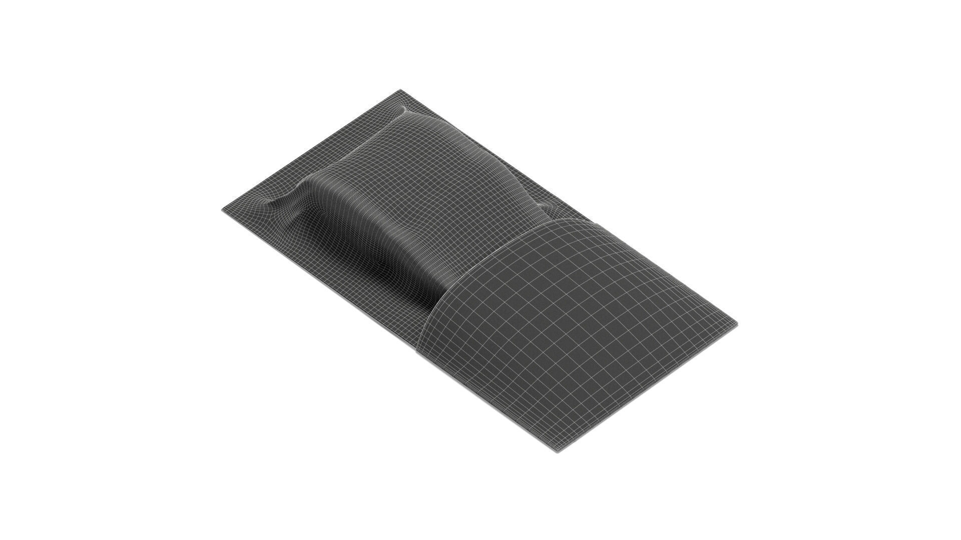 White Salmon Carton Pack - trout cardboard container  3D model_7