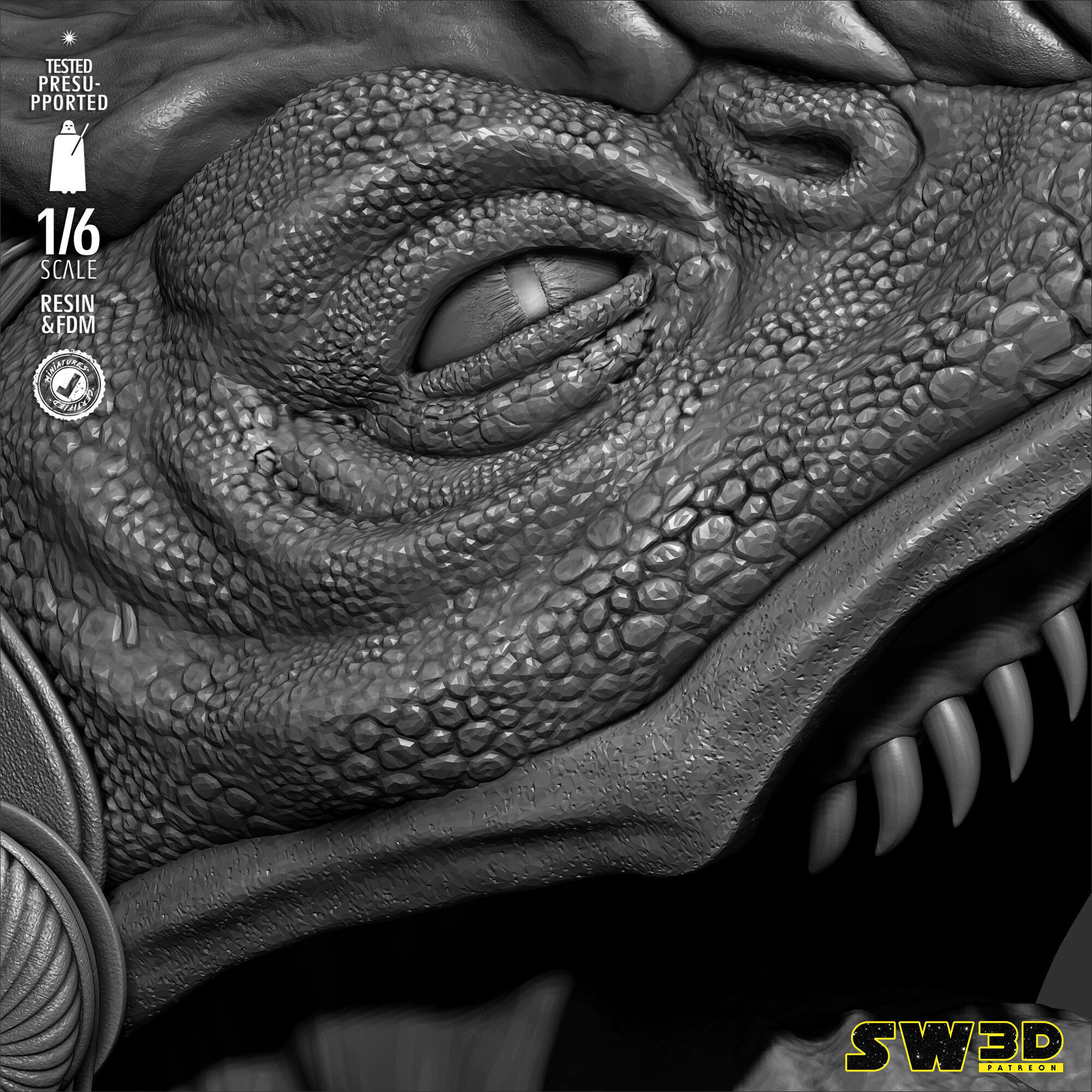 STAR WARS Obi Wan on Boga Sculpture 3D print model_38