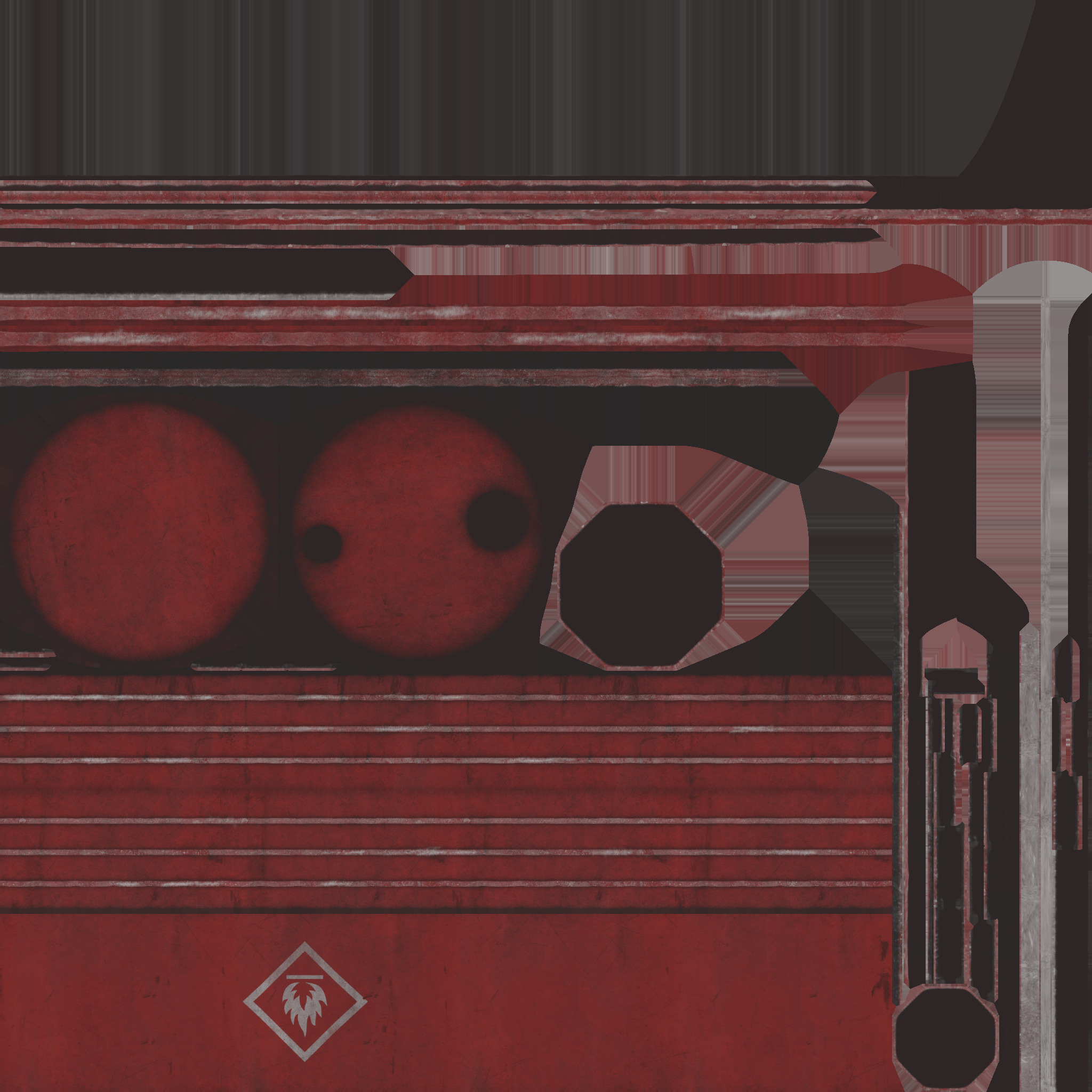 Oil Barrel Low-poly 3D model_8