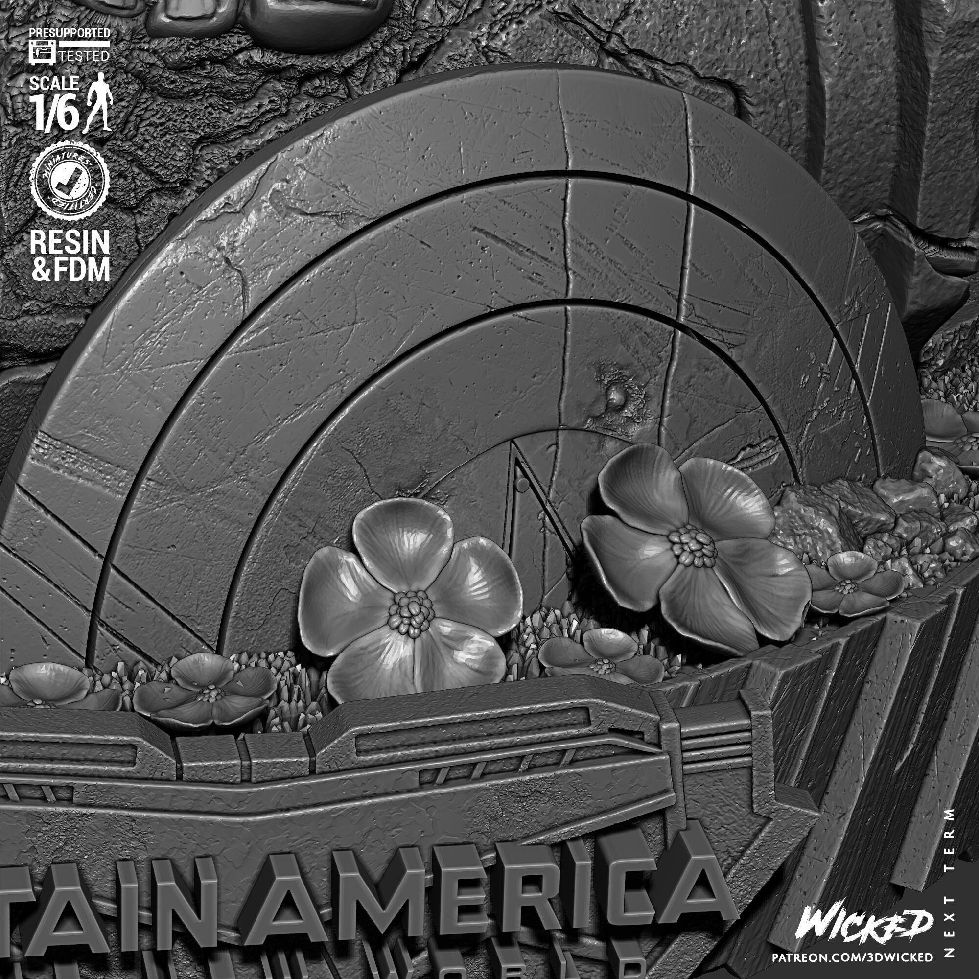 Wicked Marvel Red Hulk Sculpture 3D print model_41