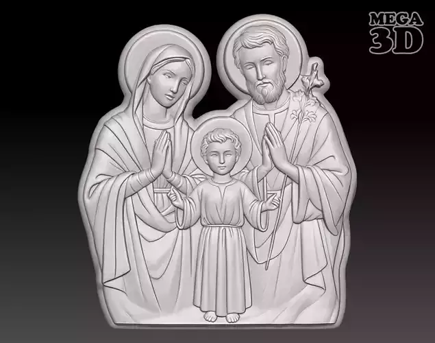 Holy Family praying together 2 - 250604