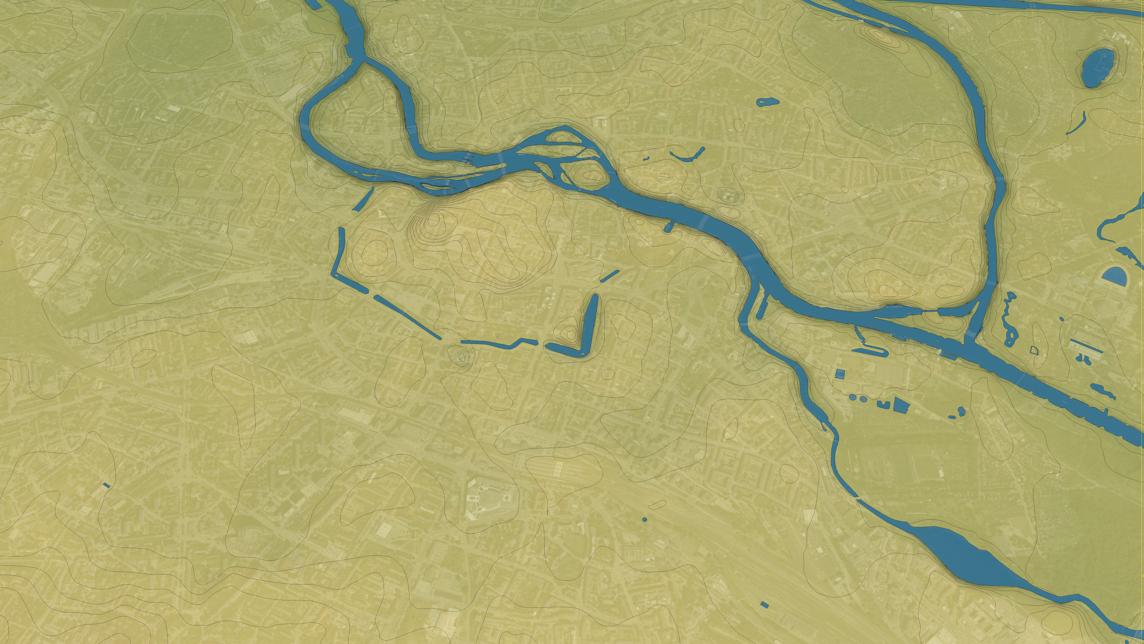 Wroclaw - Topography Terrain Low-poly 3D model_24