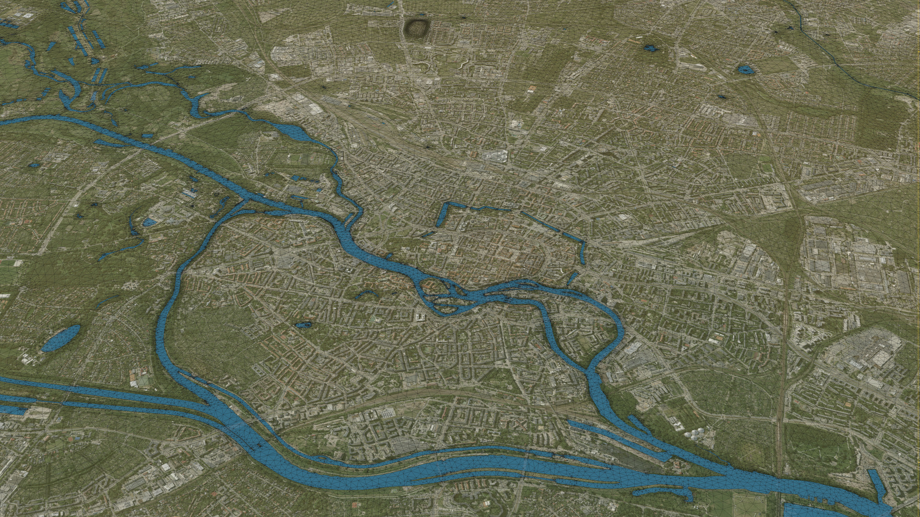 Wroclaw - Topography Terrain Low-poly 3D model_34