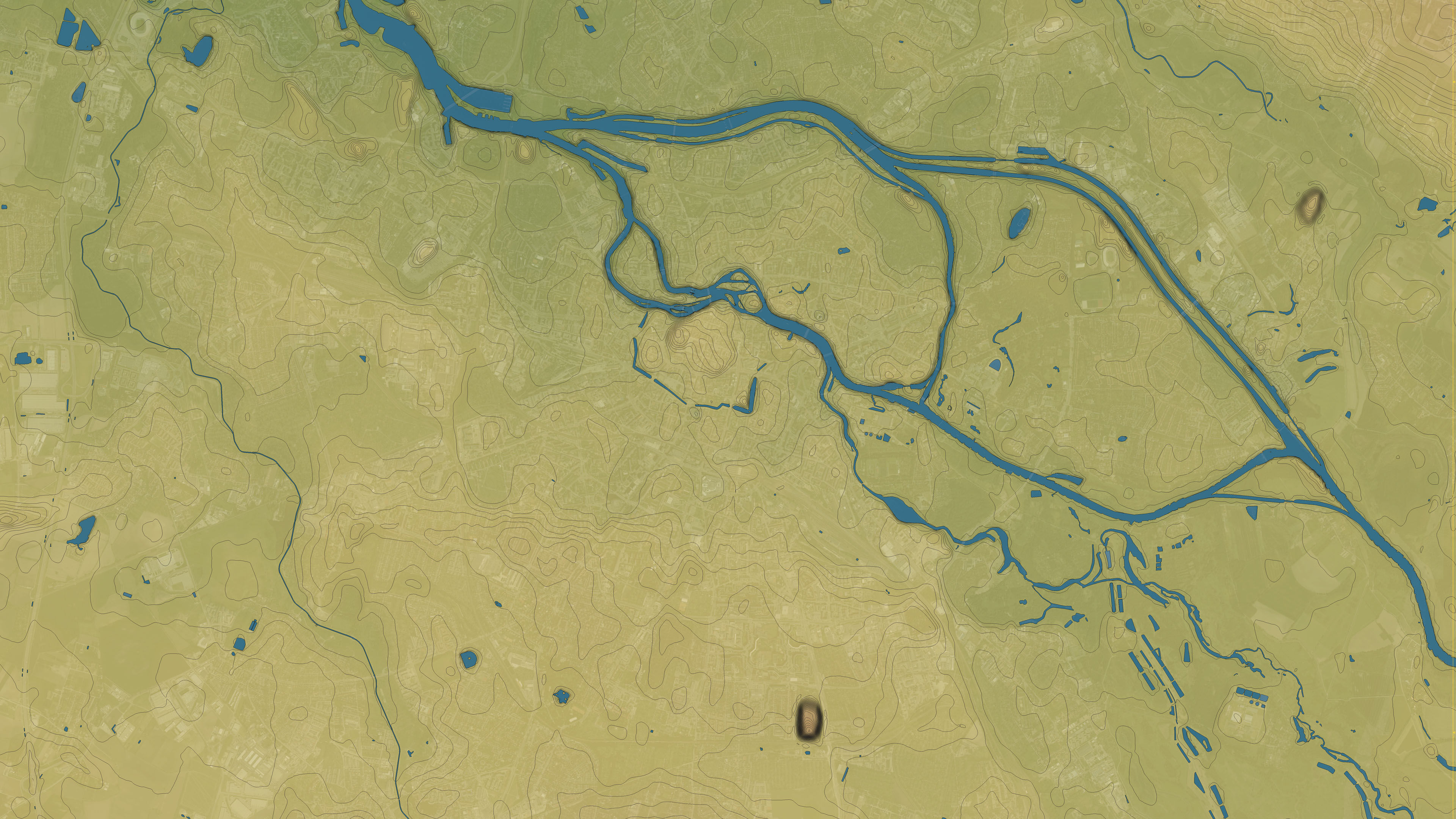 Wroclaw - Topography Terrain Low-poly 3D model_18