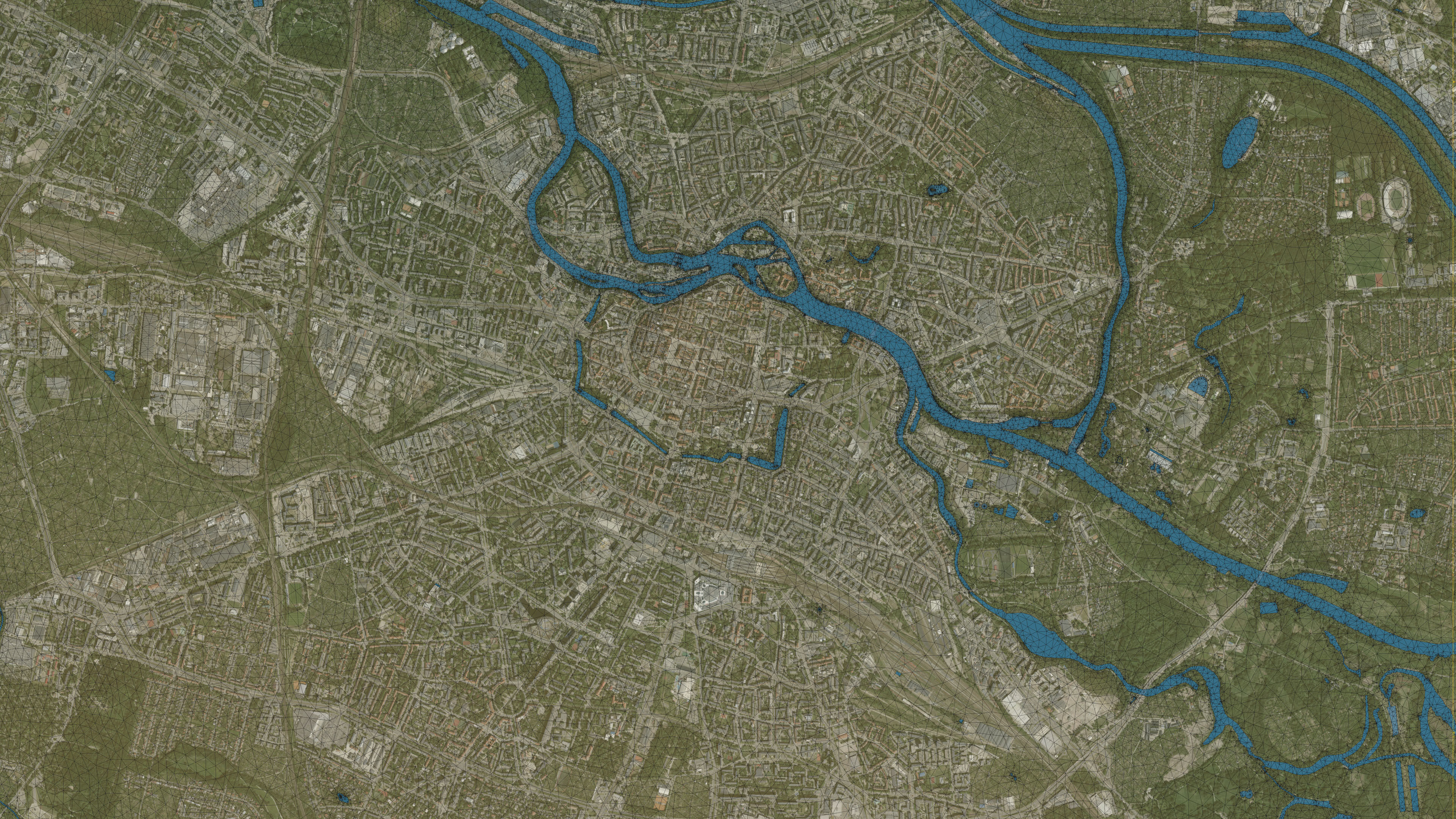 Wroclaw - Topography Terrain Low-poly 3D model_13