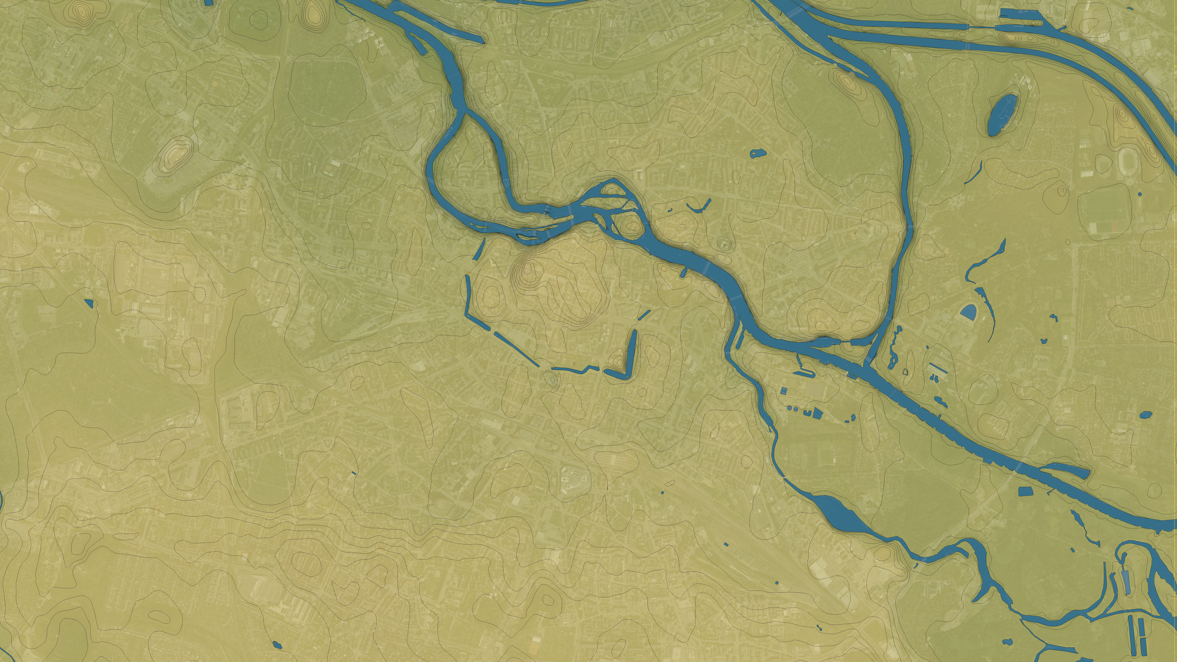 Wroclaw - Topography Terrain Low-poly 3D model_15