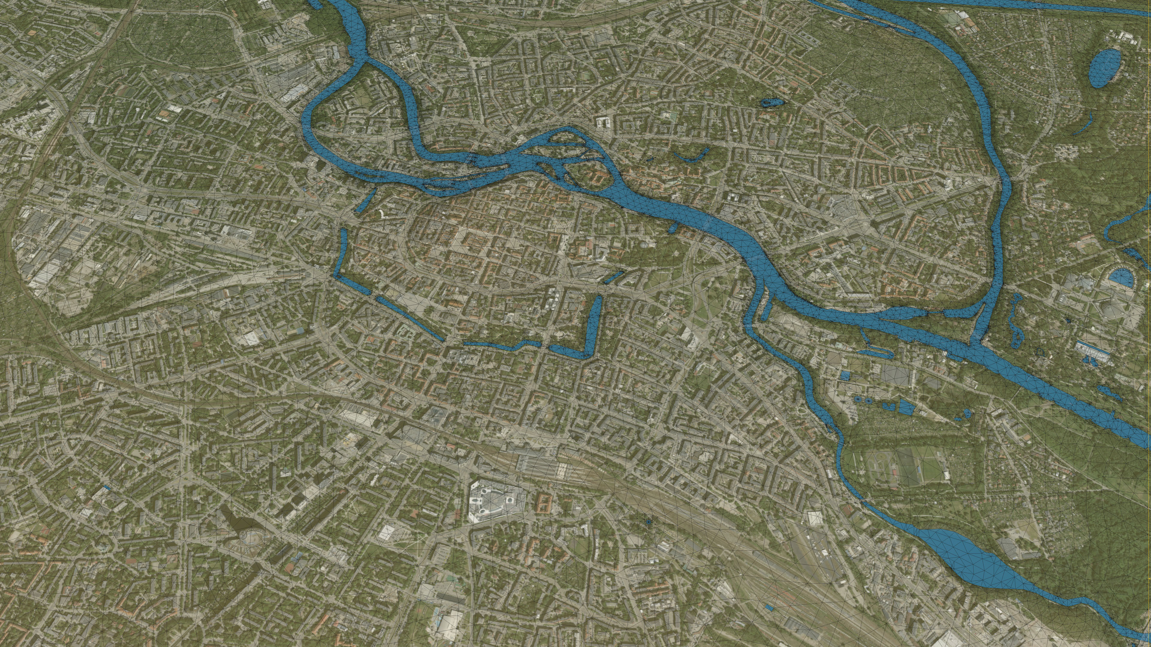 Wroclaw - Topography Terrain Low-poly 3D model_22