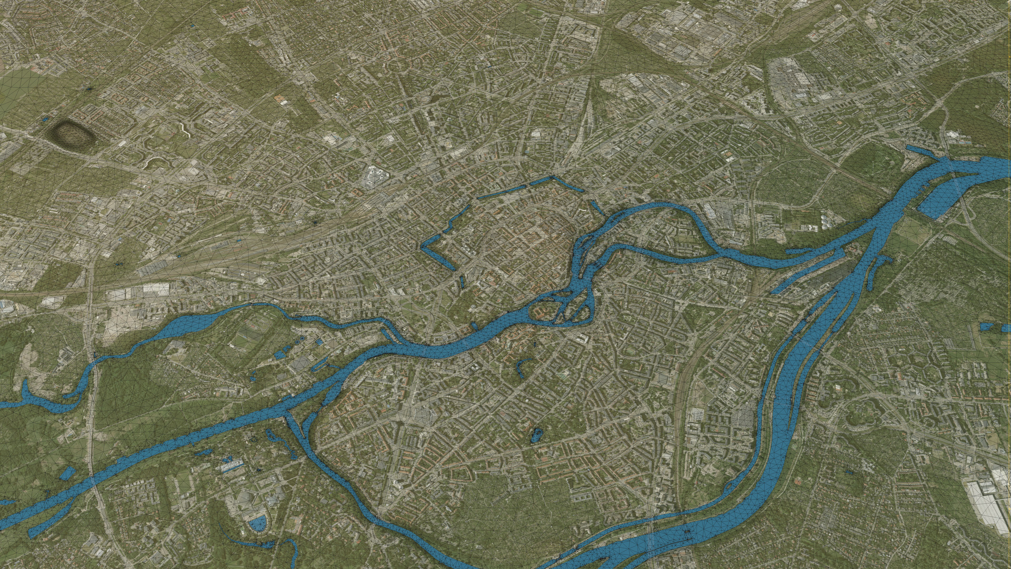 Wroclaw - Topography Terrain Low-poly 3D model_37