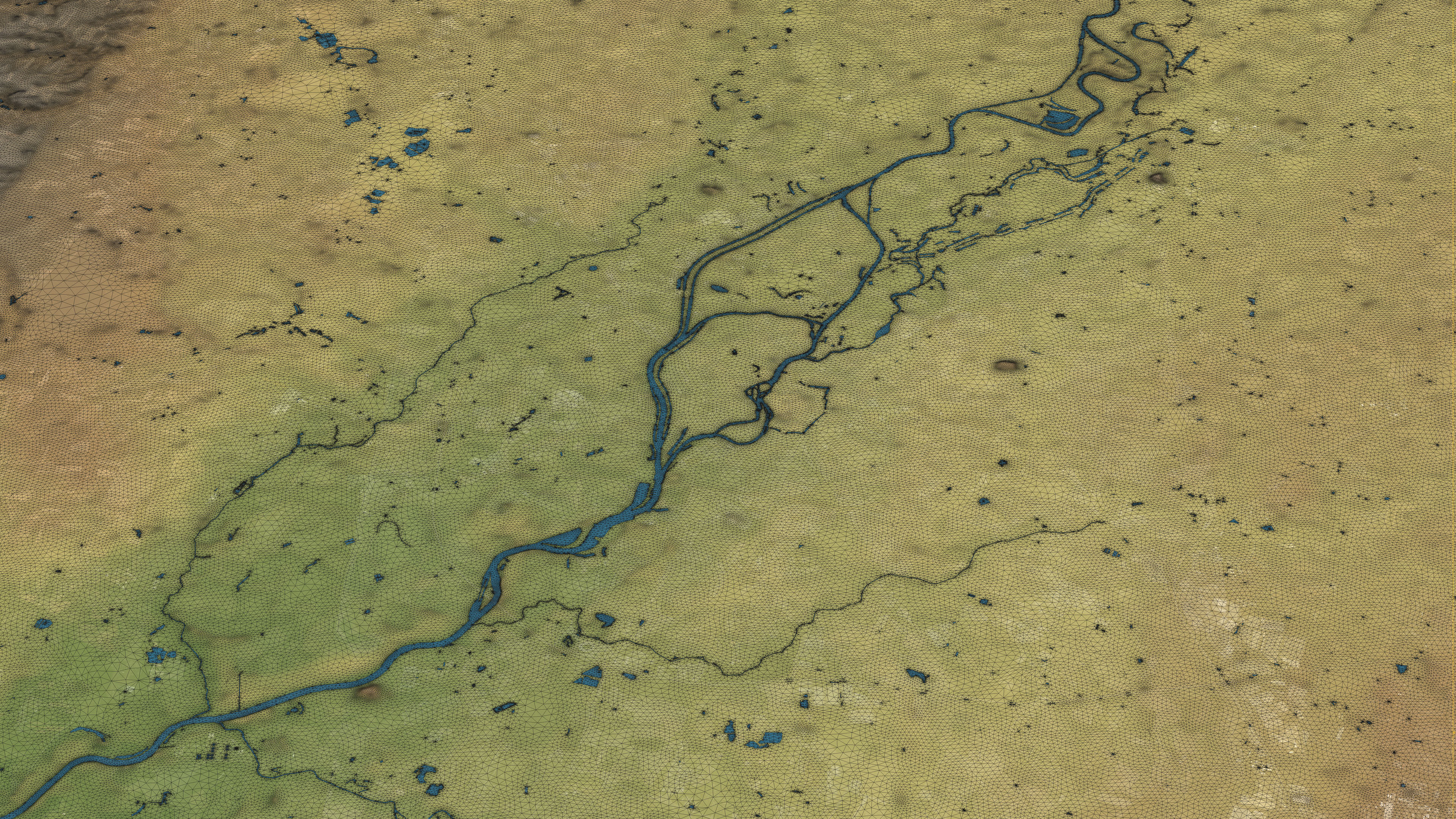 Wroclaw - Topography Terrain Low-poly 3D model_5
