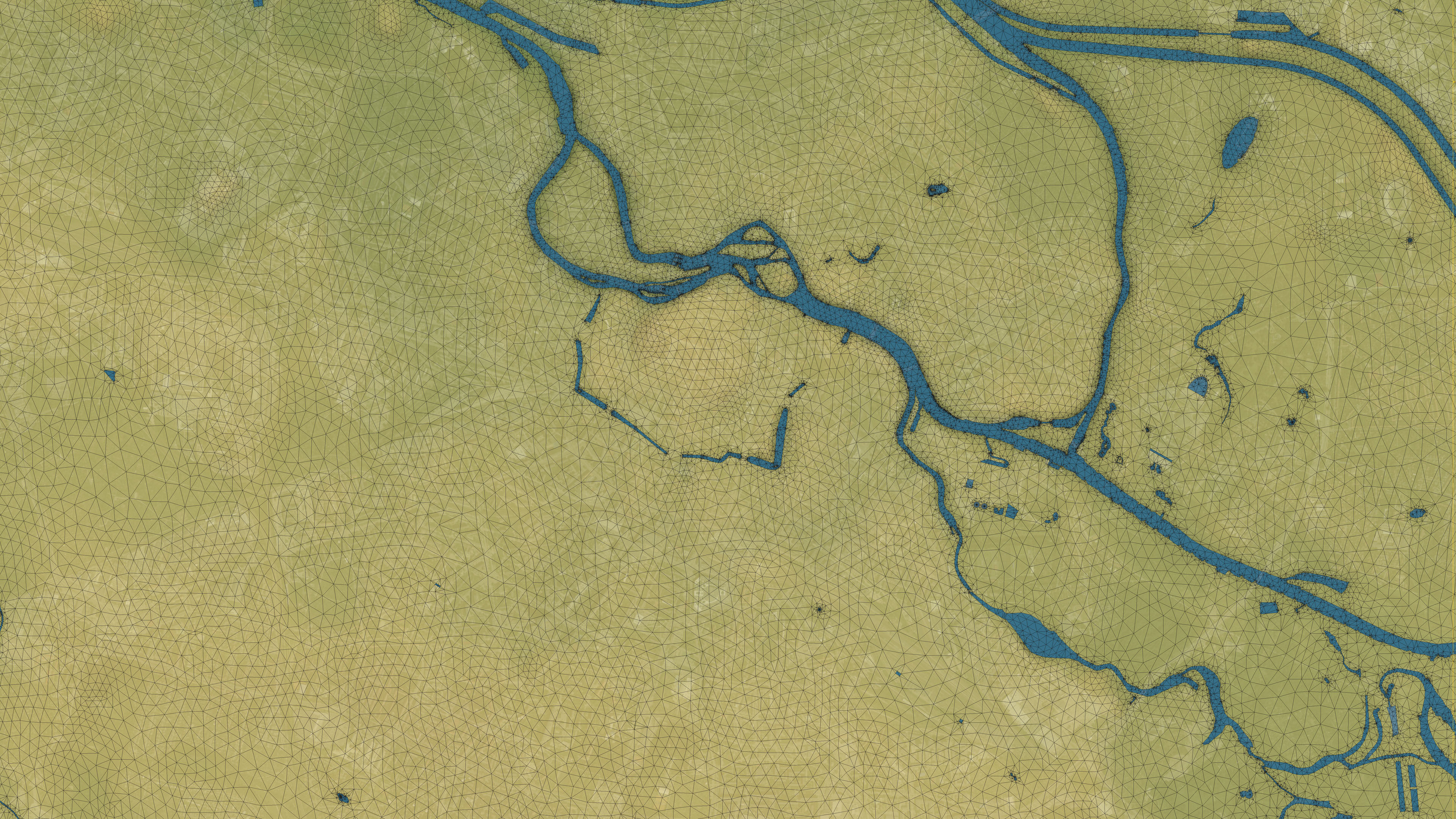 Wroclaw - Topography Terrain Low-poly 3D model_14
